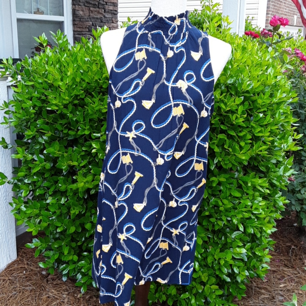 🤑 Sale CROWN & IVY Nautical Sleeveless Dress